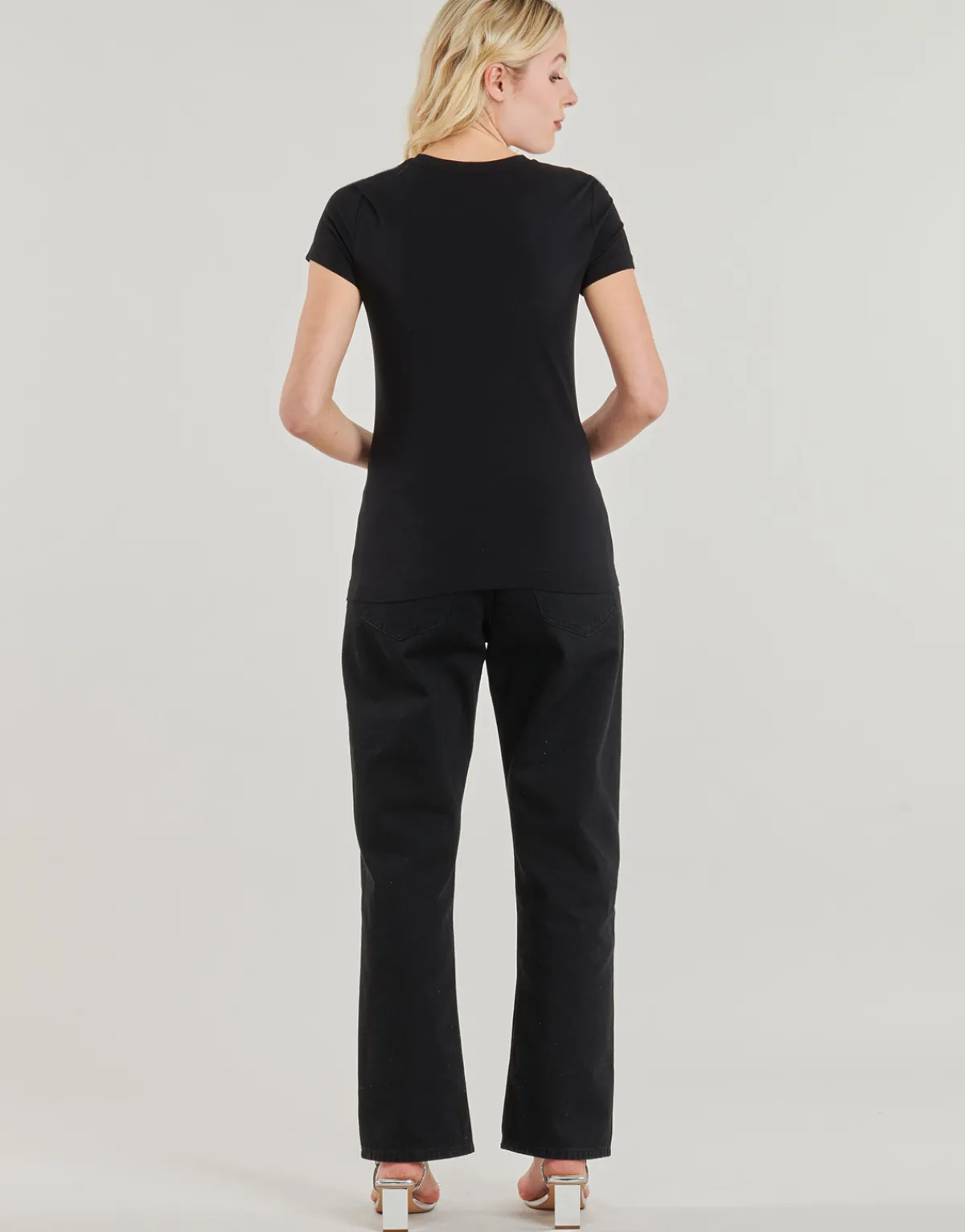 T-shirts & Polos^Guess - LOGO LACE Noir