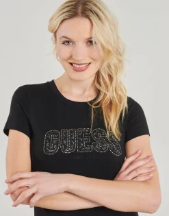 T-shirts & Polos^Guess - LOGO LACE Noir