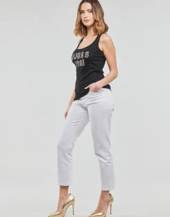 T-shirts & Polos^Guess - LOGO TANK TOP Noir