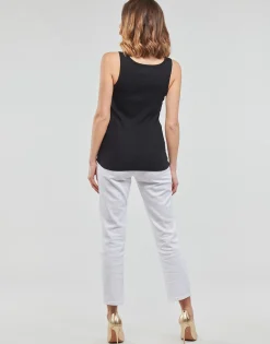 T-shirts & Polos^Guess - LOGO TANK TOP Noir