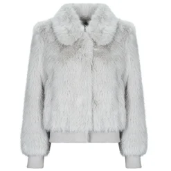 Vestes^Guess - LS SOAVE BOMBER JACKET Gris
