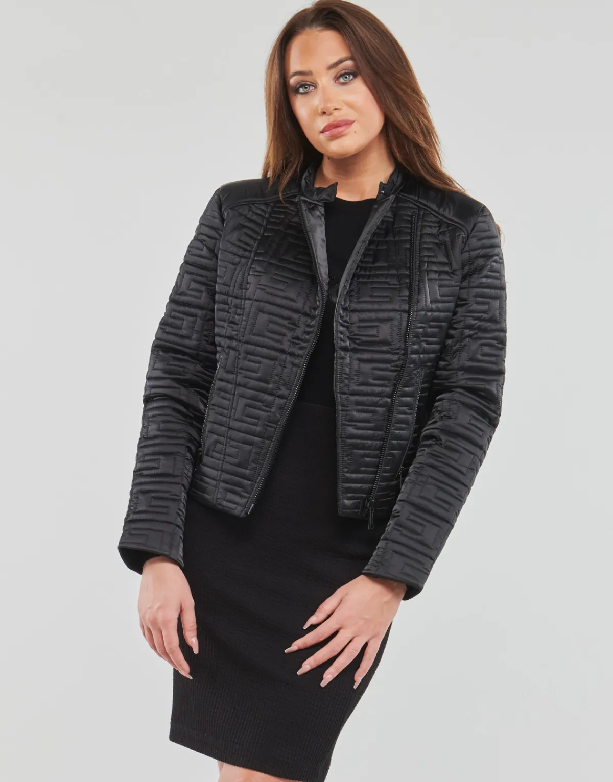 Manteaux^Guess - MARINE JACKET Noir