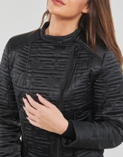 Manteaux^Guess - MARINE JACKET Noir