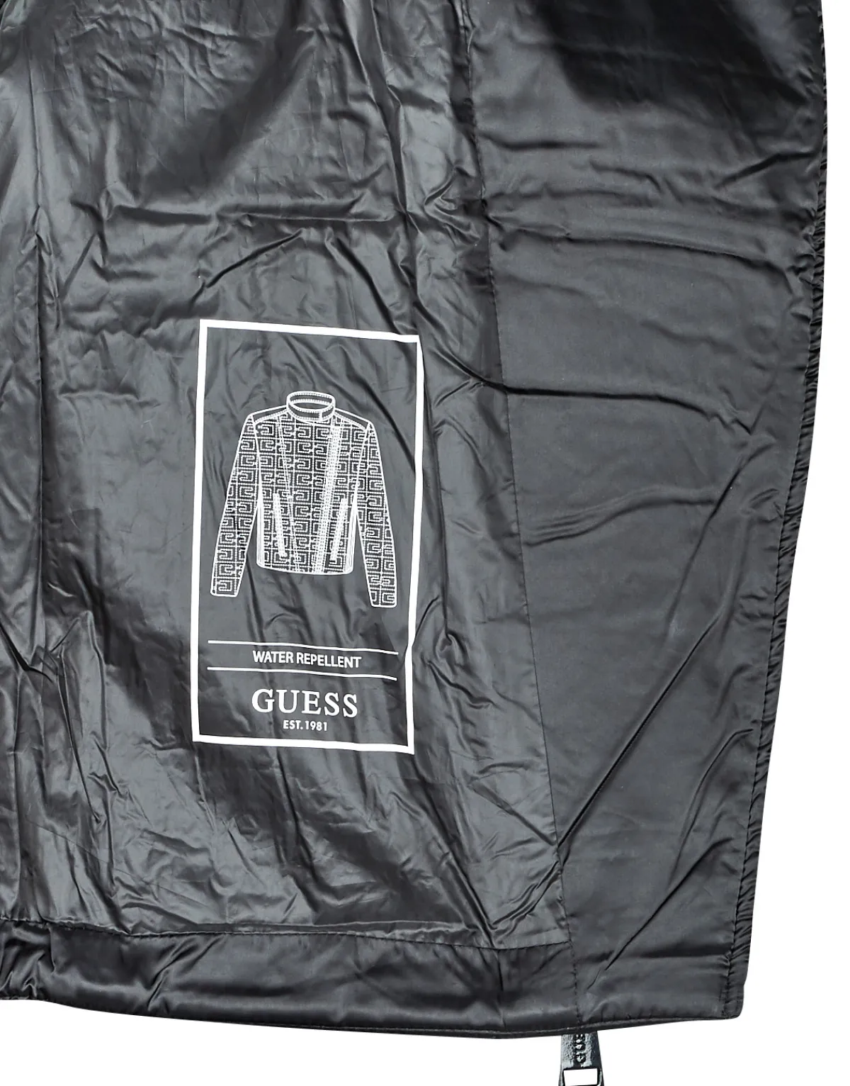 Manteaux^Guess - MARINE JACKET Noir