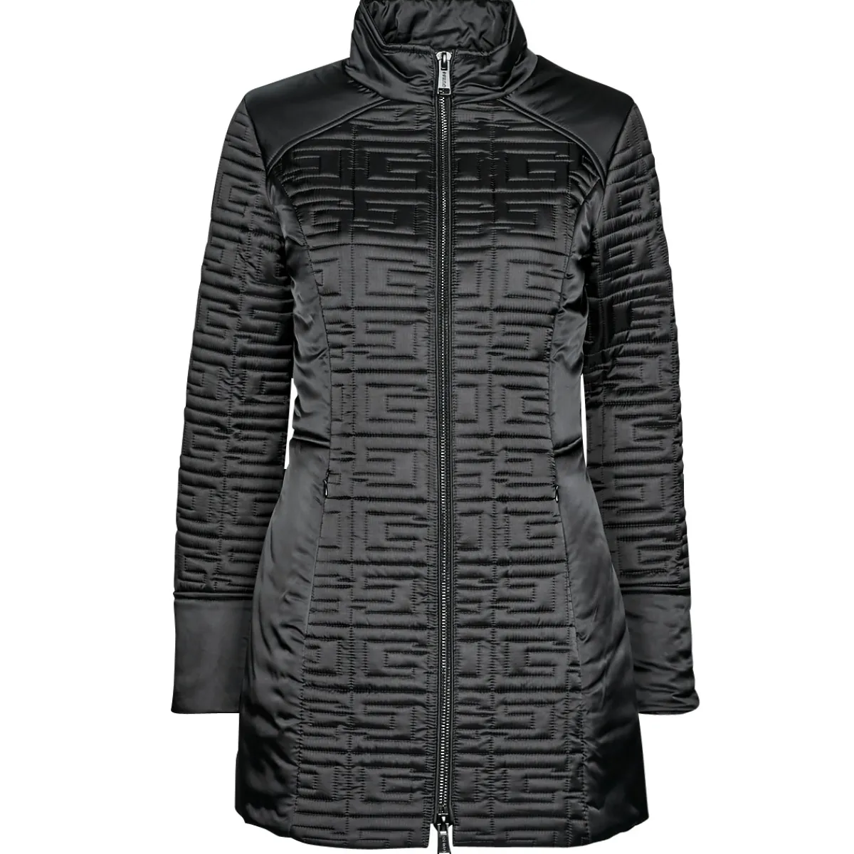 Manteaux^Guess - MARINE LONG JACKET Noir