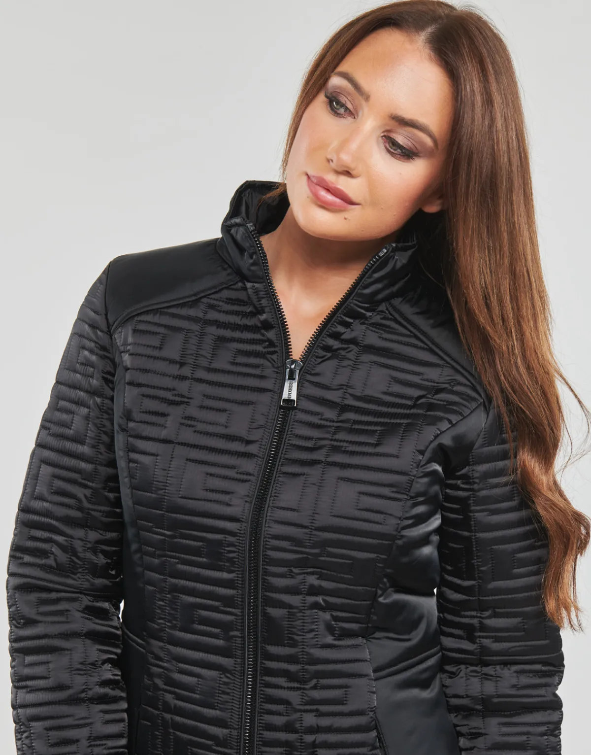 Manteaux^Guess - MARINE LONG JACKET Noir