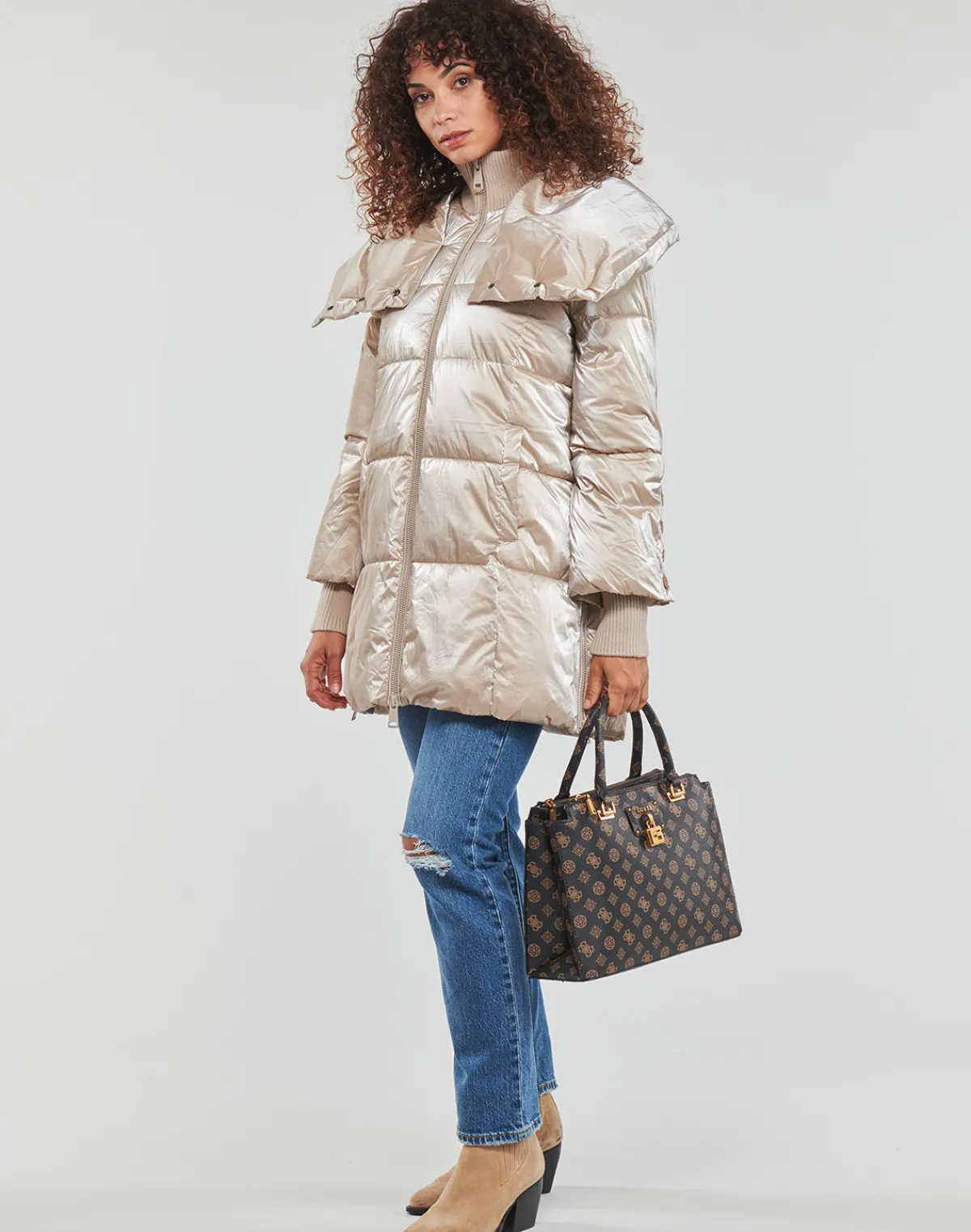 Manteaux^Guess - MATHILDE JACKET Beige