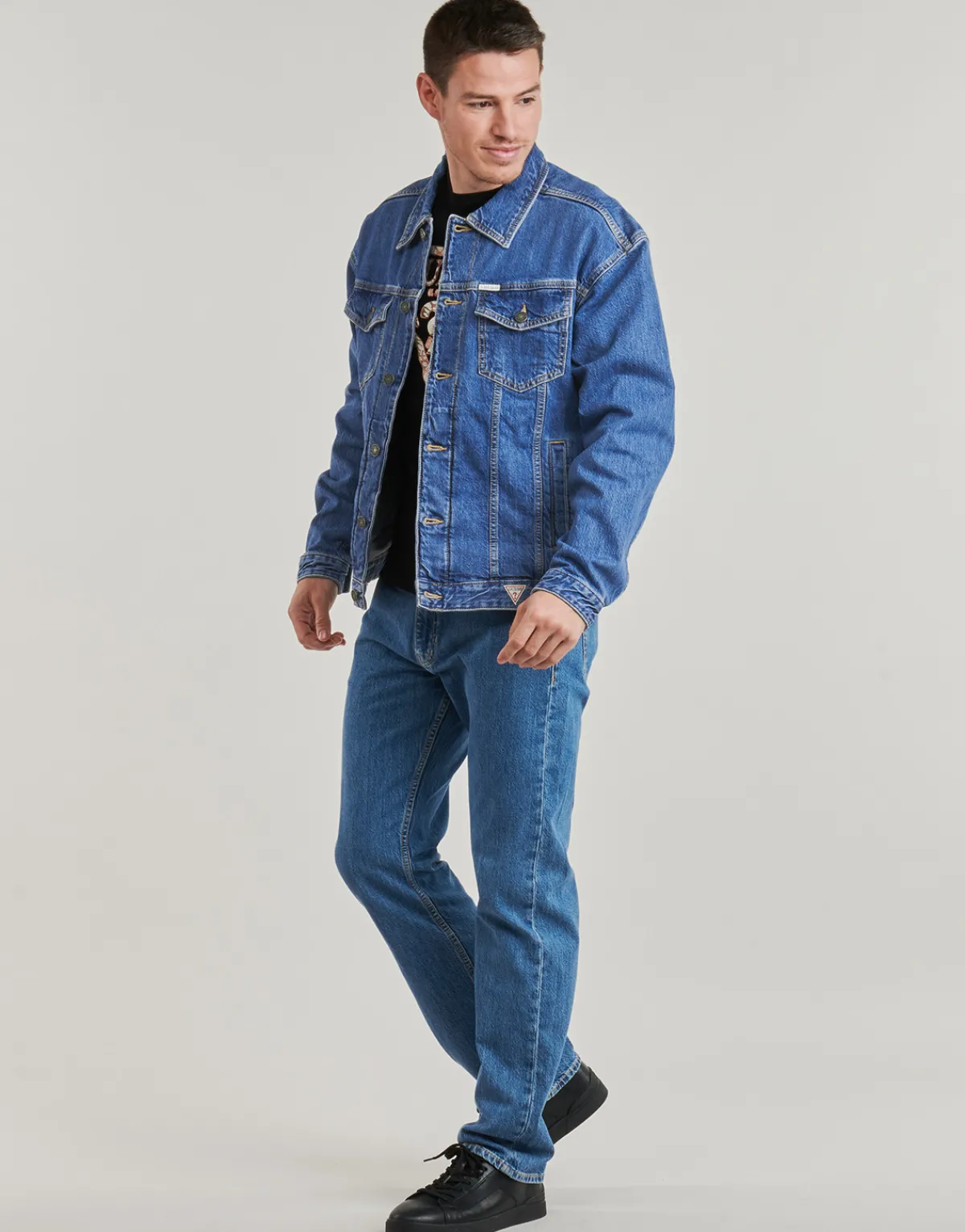 Vestes^Guess - MENS OVERSIZE TRUCKER JACKE Jean