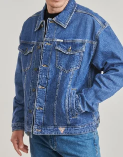 Vestes^Guess - MENS OVERSIZE TRUCKER JACKE Jean