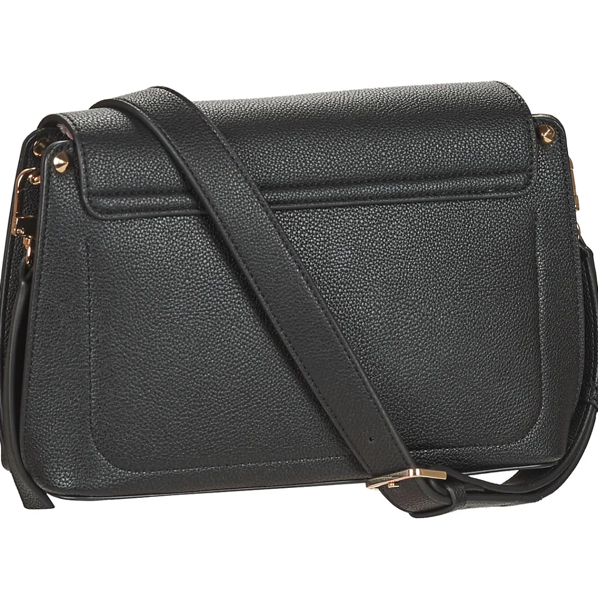 Besaces / Sacs Bandoulière^Guess - MERIDIAN FLAP CROSSBODY Noir