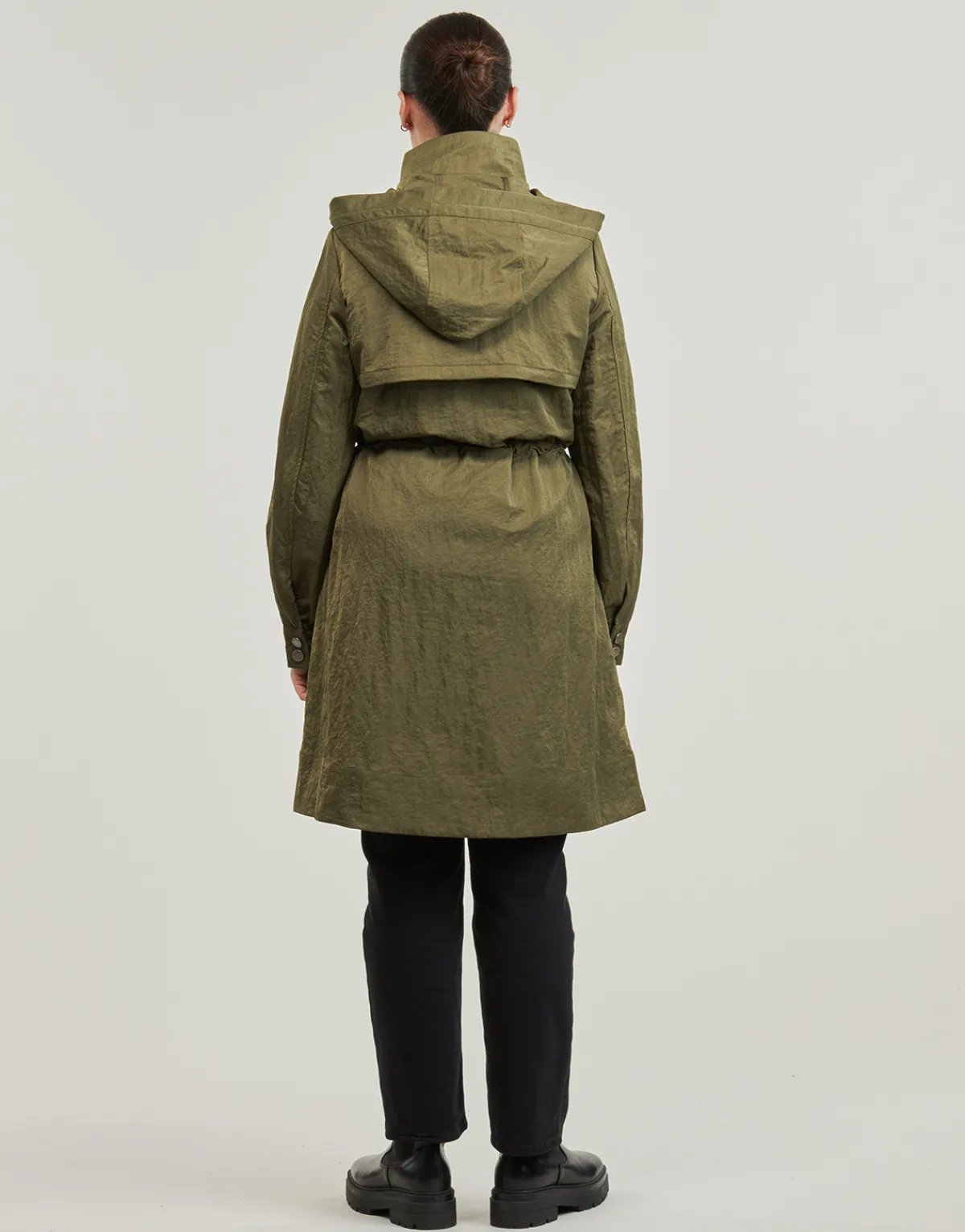 Manteaux^Guess - NATASHA PARKA DETACHABLE Kaki