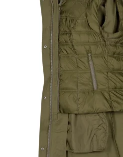 Manteaux^Guess - NATASHA PARKA DETACHABLE Kaki