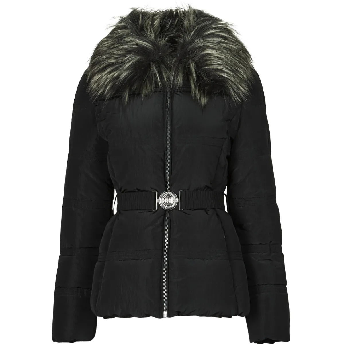 Manteaux^Guess - NEW MARISOL SHORT BELTED JACKE Noir