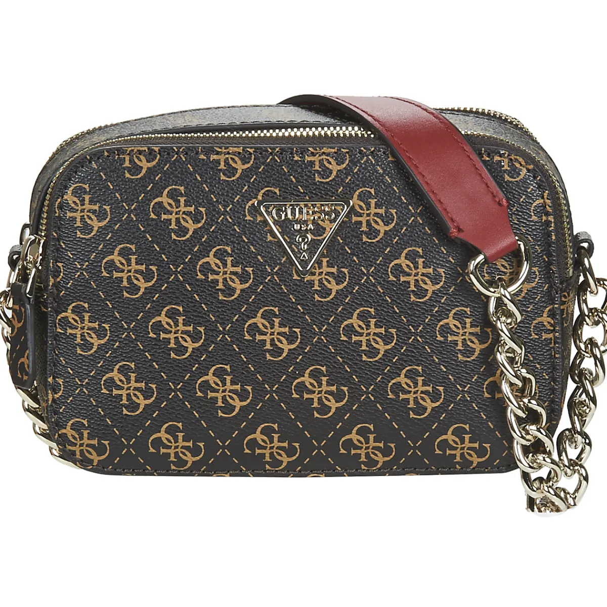 Besaces / Sacs Bandoulière^Guess - NOELLE CROSSBODY CAMERA Marron
