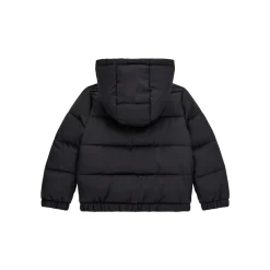 Manteaux^Guess - PADDED HOODED LS JACKET W ZIP Noir