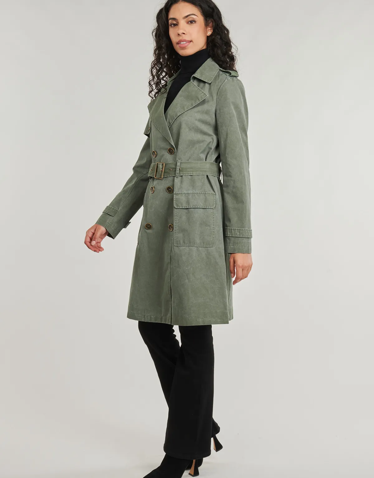 Manteaux^Guess - PRISCA TRENCH Kaki