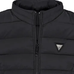 Manteaux^Guess - PUFFER W/ HIDDEN HOOD MINI ME Noir
