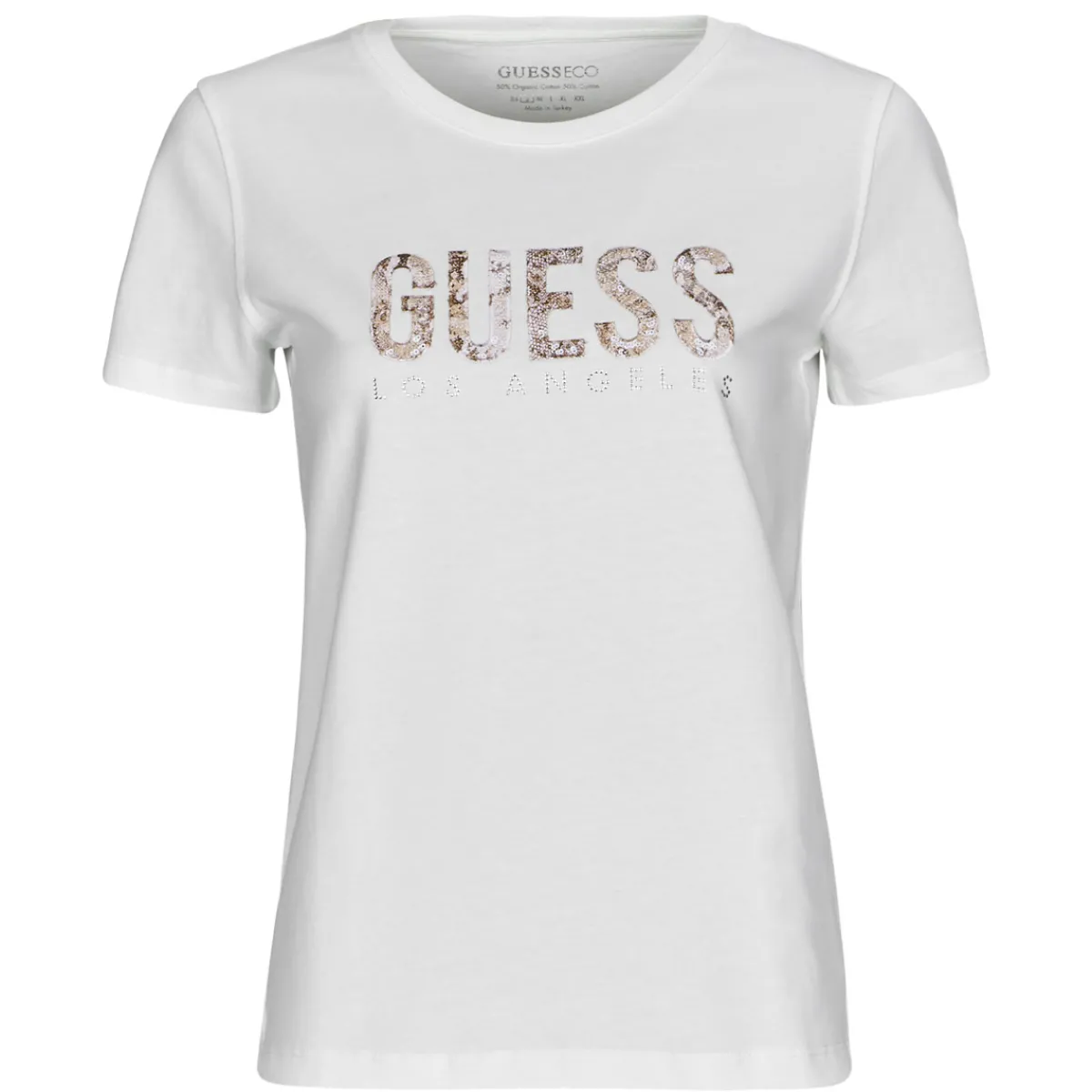 T-shirts & Polos^Guess - PYTHON LOGO Blanc