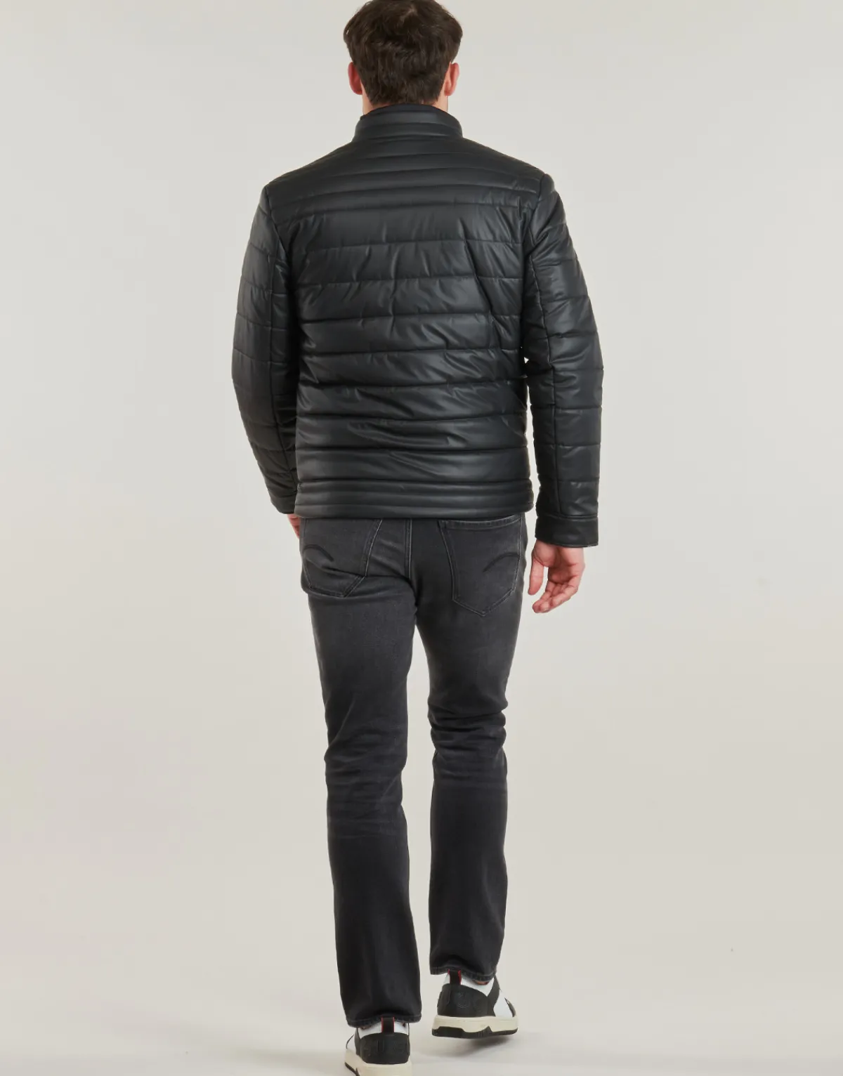 Manteaux^Guess - QUILTED BIKER Noir