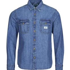 Chemises^Guess - REGULAR LS DENIM SHIRT Jean