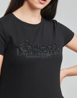 T-shirts & Polos^Guess - SS CN ASTRELLE TEE Noir