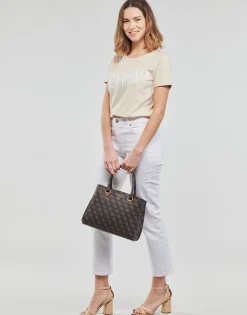 T-shirts & Polos^Guess - SS CN AURELIA TEE Beige