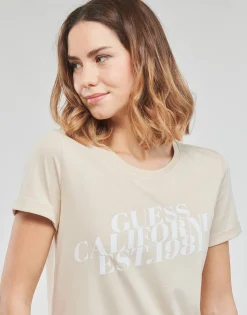 T-shirts & Polos^Guess - SS CN AURELIA TEE Beige