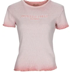 T-shirts & Polos^Guess - SS CN EDURNE TEE Rose