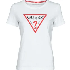 T-shirts & Polos^Guess - SS CN ORIGINAL TEE Blanc