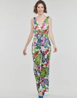 Combinaisons / Salopettes^Guess - SS COWL POPLIA OVERALL Multicolore
