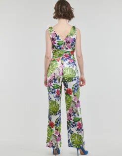 Combinaisons / Salopettes^Guess - SS COWL POPLIA OVERALL Multicolore