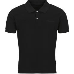 T-shirts & Polos^Guess - SS EMBRO LOGO POLO Noir