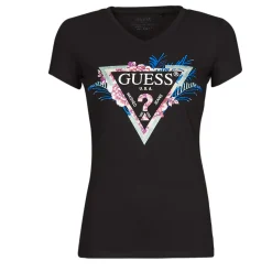 T-shirts & Polos^Guess - SS VN KATHE TEE Noir