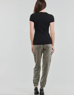 T-shirts & Polos^Guess - SS VN KATHE TEE Noir