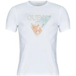 T-shirts & Polos^Guess - TRIANGLE TEE Blanc