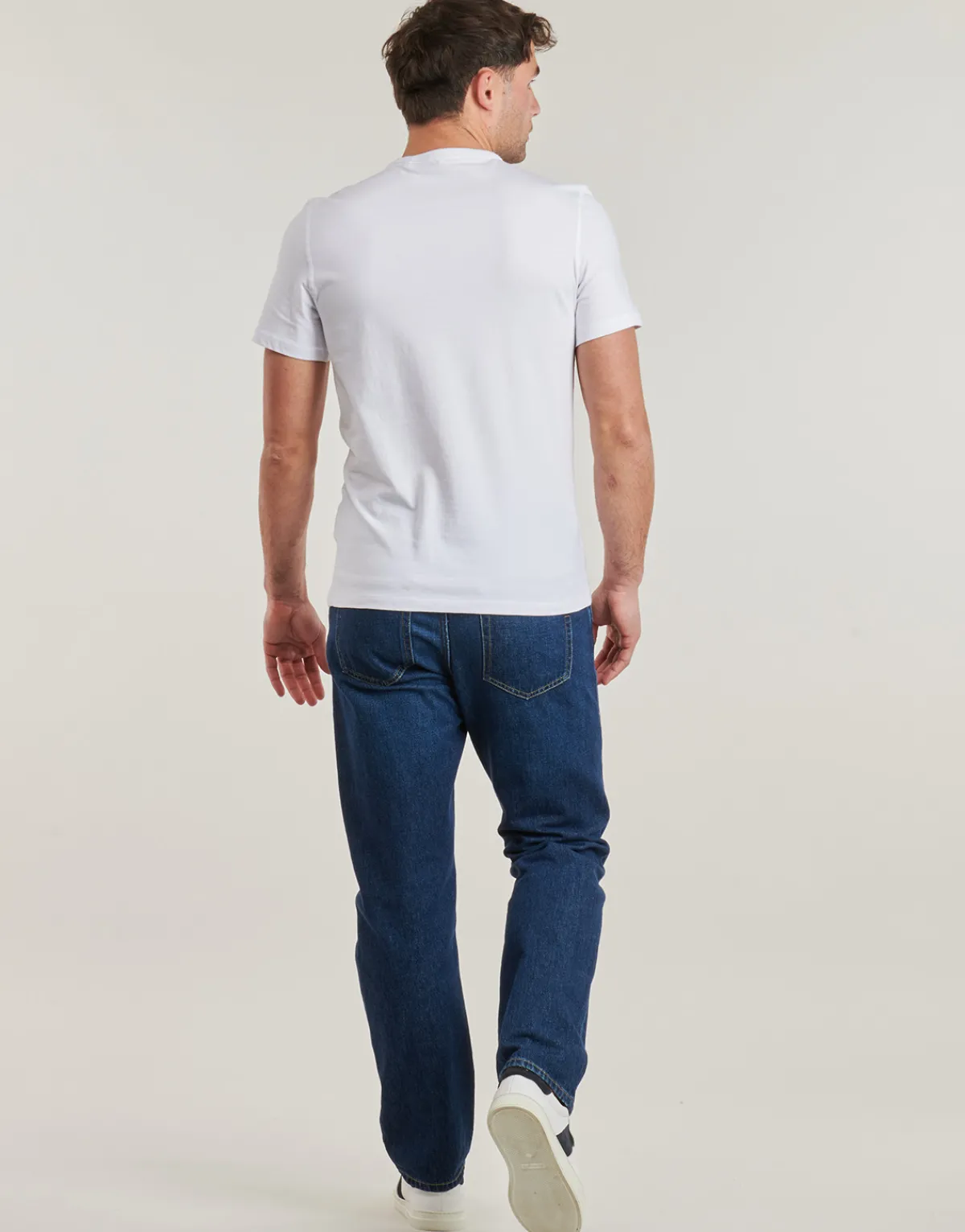 T-shirts & Polos^Guess - TRIANGLE TEE Blanc