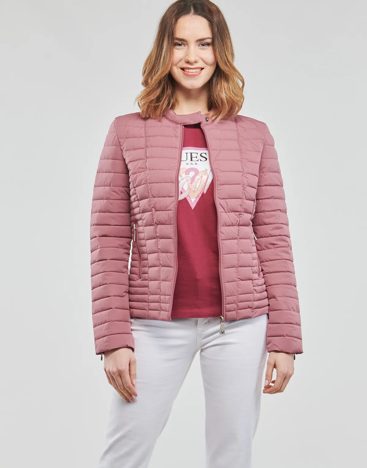 Manteaux^Guess - VONA JACKET Rose