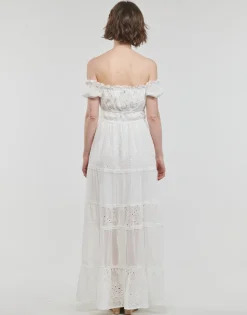 Robes^Guess - ZENA LONG DRESS Blanc