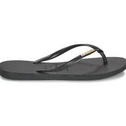 Tongs^Havaianas - SLIM LOGO METALLIC Noir