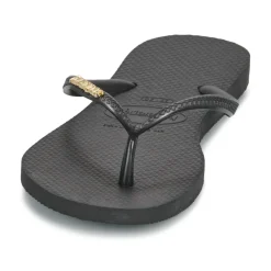 Tongs^Havaianas - SLIM LOGO METALLIC Noir