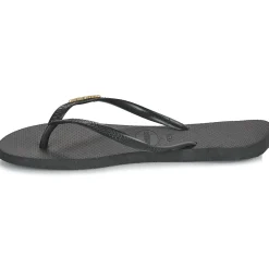 Tongs^Havaianas - SLIM LOGO METALLIC Noir