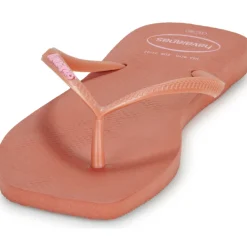 Tongs^Havaianas - SLIM SQUARE LOGO POP UP Rose