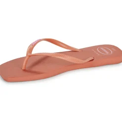 Tongs^Havaianas - SLIM SQUARE LOGO POP UP Rose