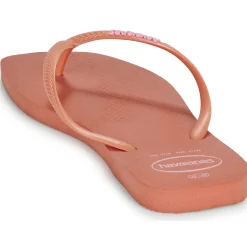 Tongs^Havaianas - SLIM SQUARE LOGO POP UP Rose
