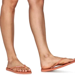 Tongs^Havaianas - SLIM SQUARE LOGO POP UP Rose