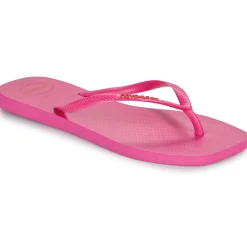 Tongs^Havaianas - SLIM SQUARE LOGO POP UP Rose