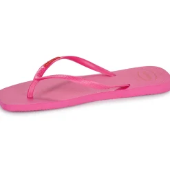 Tongs^Havaianas - SLIM SQUARE LOGO POP UP Rose