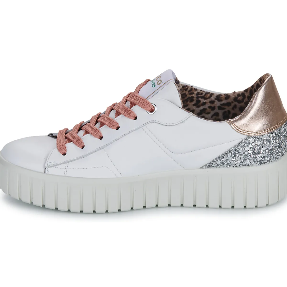 Baskets Mode^IgI&CO - D.ARES GREEN Blanc