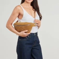 Besaces / Sacs Bandoulière^Ikks - 1440 POCKET BELT WESTERN SUEDE Camel