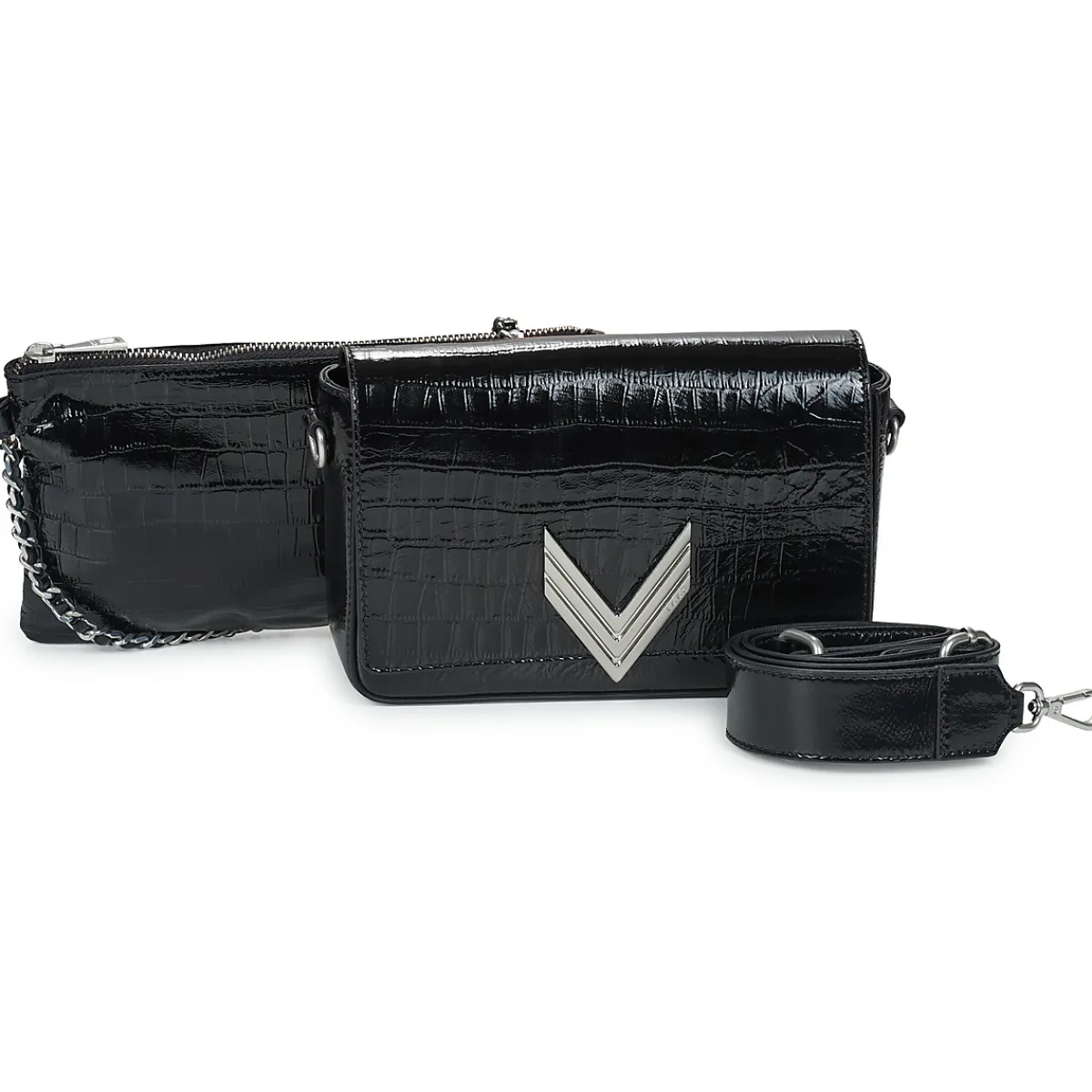 Besaces / Sacs Bandoulière^Ikks - 111 VARNISH Noir